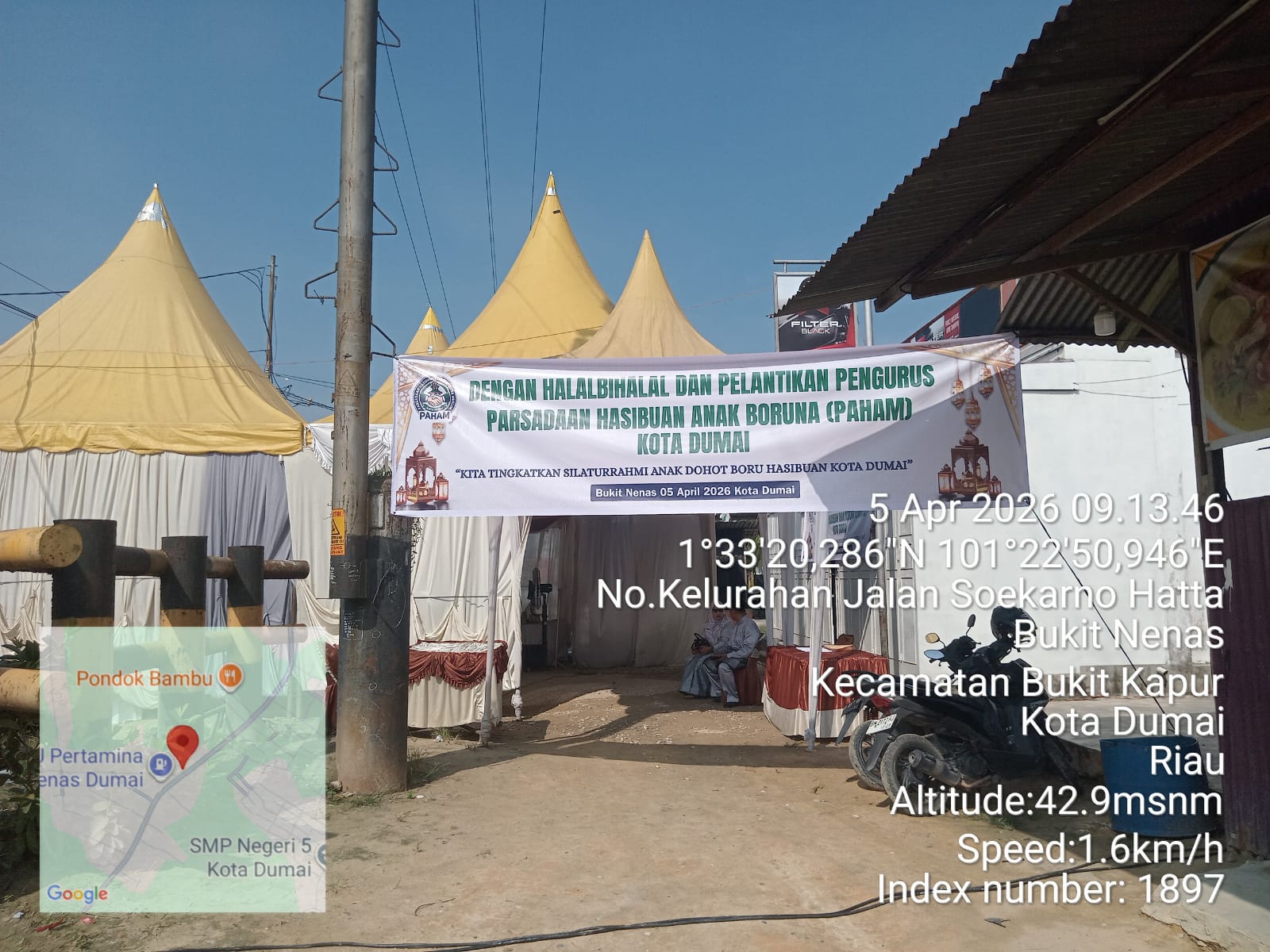 Halal Bihalal dan Pelantikan Pengurus Pasadaan Hasibuan Dohot Anak Boruna Muslim (PAHAM) Kota Dumai.