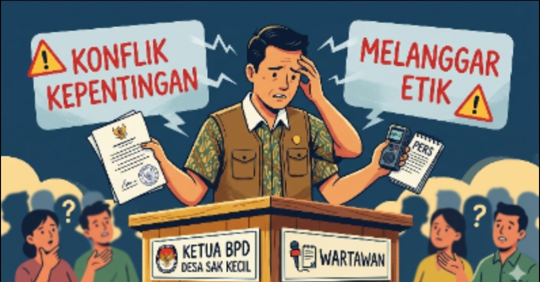 Ketua BPD di Kecamatan Siak Kecil Merangkap Wartawan, Disoroti soal Potensi Konflik Kepentingan