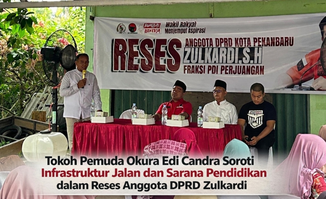 Edi Candra Keluhkan Infrastruktur dan Tidak Adanya SMK di Okura Pada Reses Zuljardi DPRD Pekanbaru