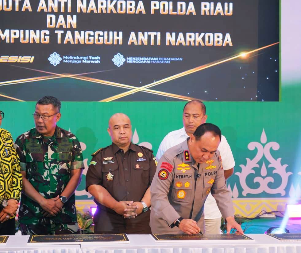 Gerakan Kampung Bersih Narkoba Dimulai dari Jangkang, Ini Komitmen Polres Bengkalis