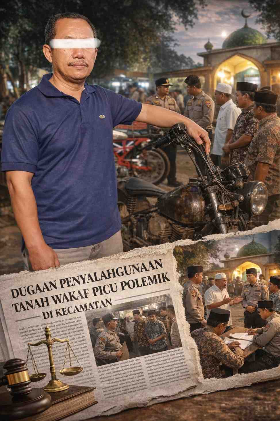 “PolemiK Tanah Wakaf di Bengkalis, Ahli Waris Klaim Tidak Pernah Dilibatkan”