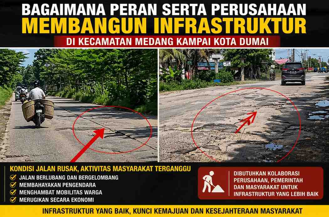 Bagaimana Peran Serta Perusahaan Membangun Infrastruktur di Kecamatan Medang Kampai Kota Dumai