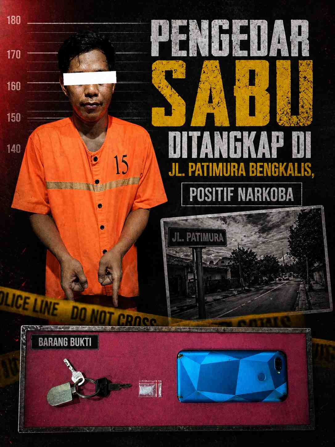 Pengedar Sabu Ditangkap di Jl. Patimura Bengkalis, Positif Narkoba