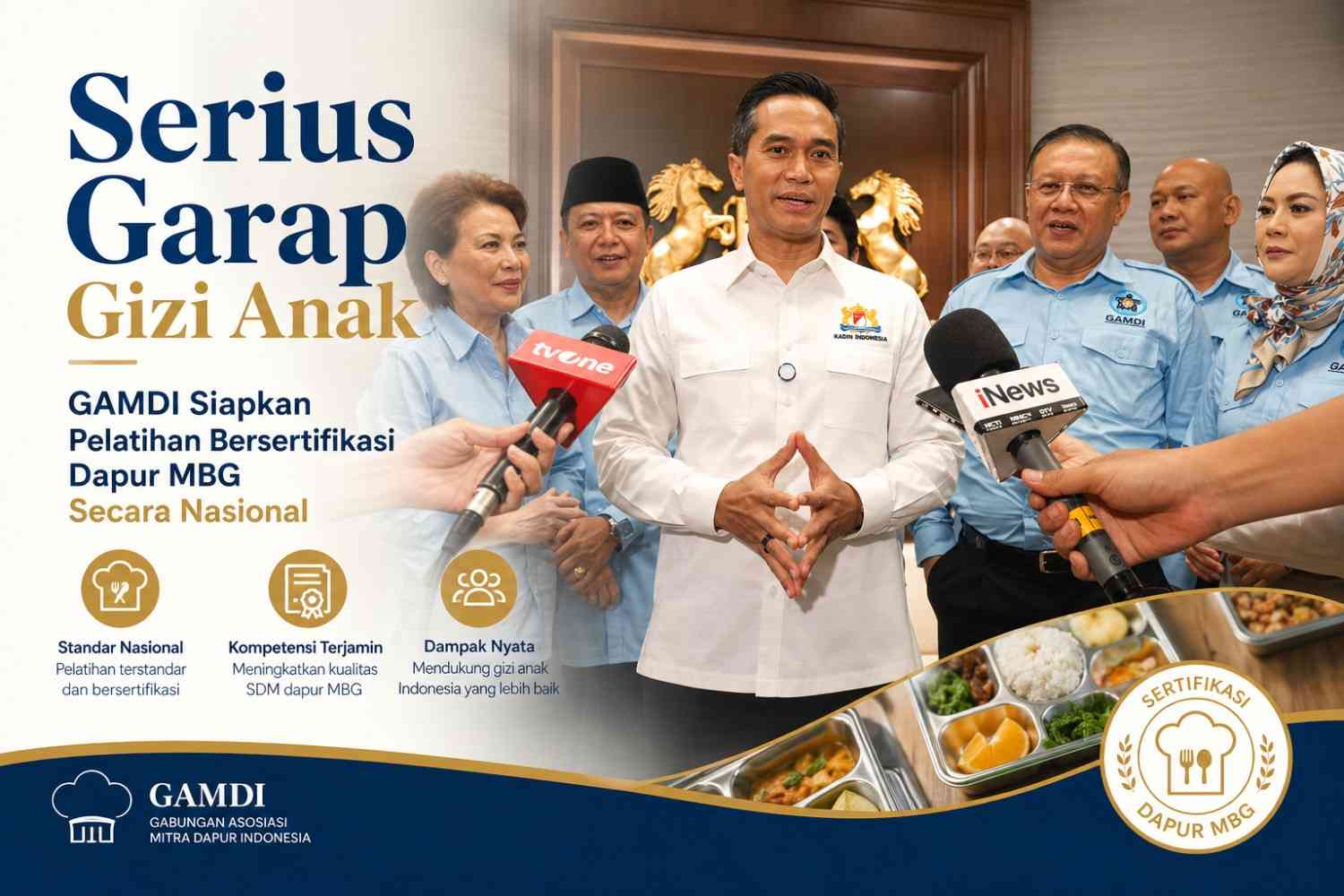 Serius Garap Gizi Anak, GAMDI Siapkan Pelatihan Bersertifikasi Dapur MBG Secara Nasional