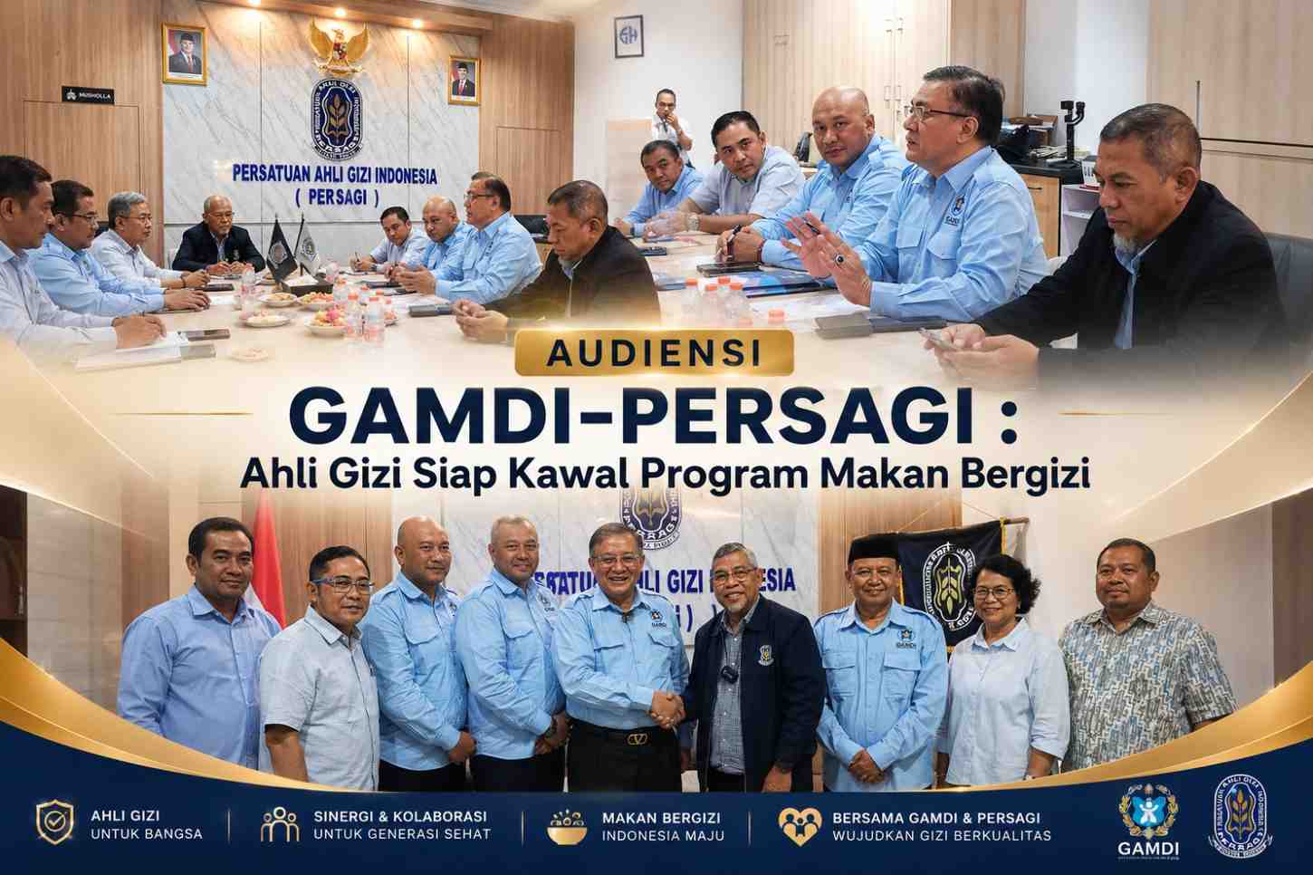 Audiensi GAMDI-PERSAGI : Ahli Gizi Siap Kawal Program Makan Bergizi