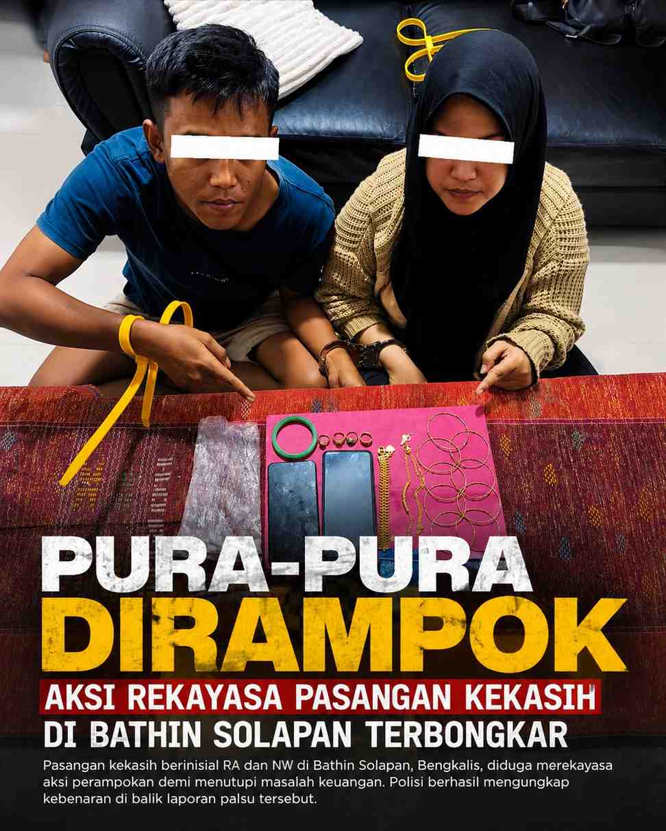Pura-Pura Dirampok, Aksi Rekayasa Pasangan Kekasih di Bathin Solapan Terbongkar