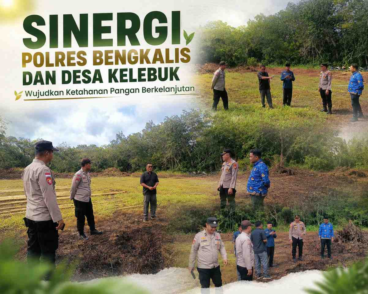 Sinergi Polres Bengkalis dan Desa Kelebuk Wujudkan Ketahanan Pangan Berkelanjutan