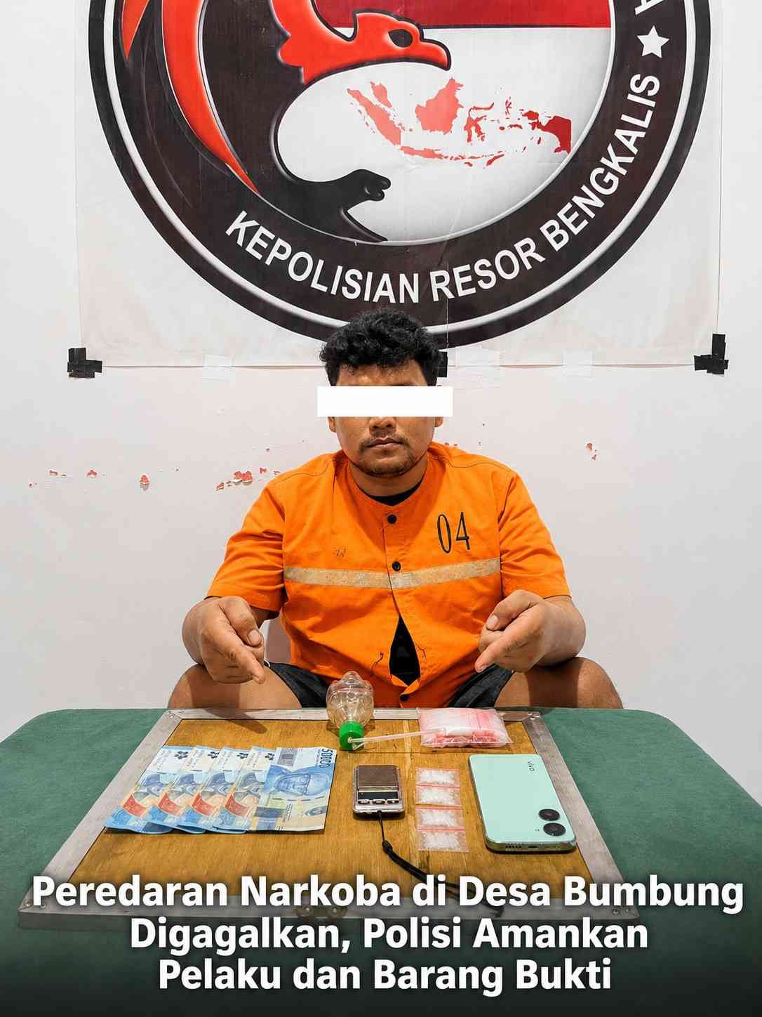 Peredaran Narkoba di Desa Bumbung Digagalkan, Polisi Amankan Pelaku dan Barang Bukti