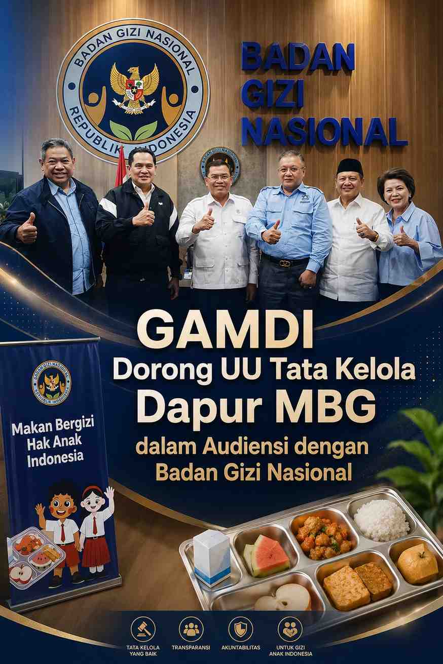 GAMDI Dorong UU Tata Kelola Dapur MBG dalam Audiensi dengan Badan Gizi Nasional