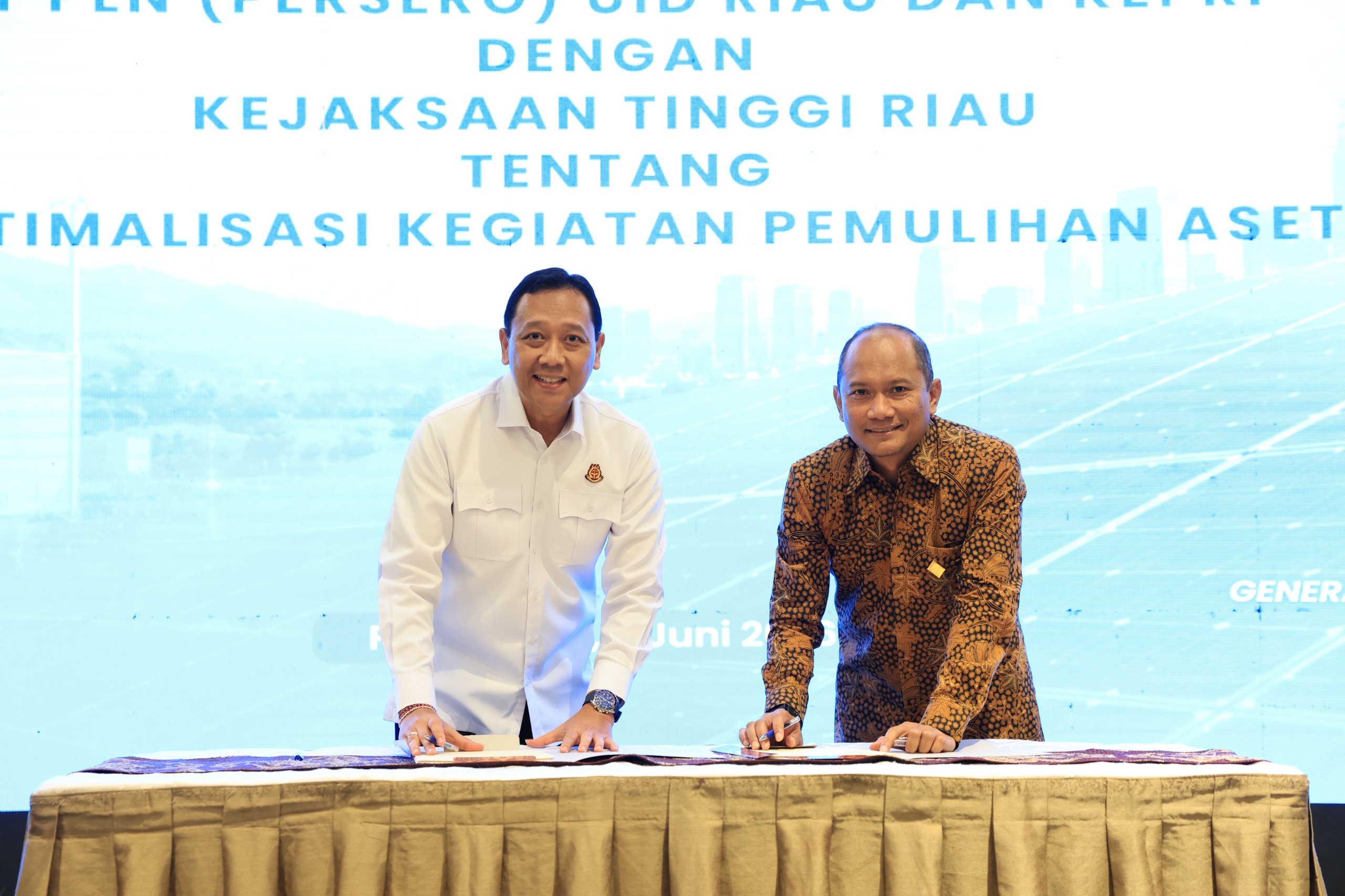 Dukung Tata Kelola dan Kepastian Hukum PLN UID Riau Kepri Sinergi Dengan Kejaksaan Tinggi Riau