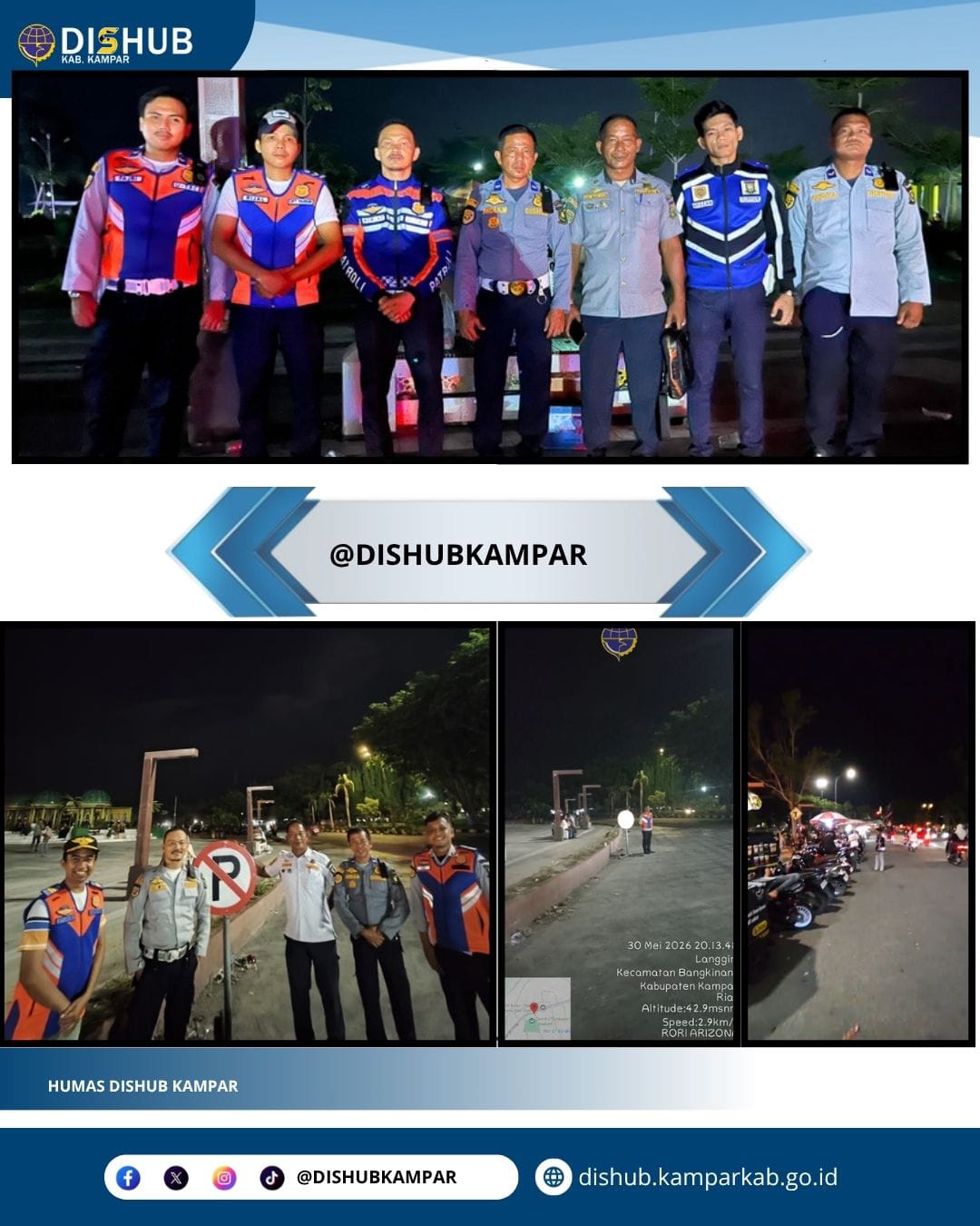 PENERTIBAN PARKIR & PENGATURAN LALU LINTAS di Taman Bangkinang Kota
