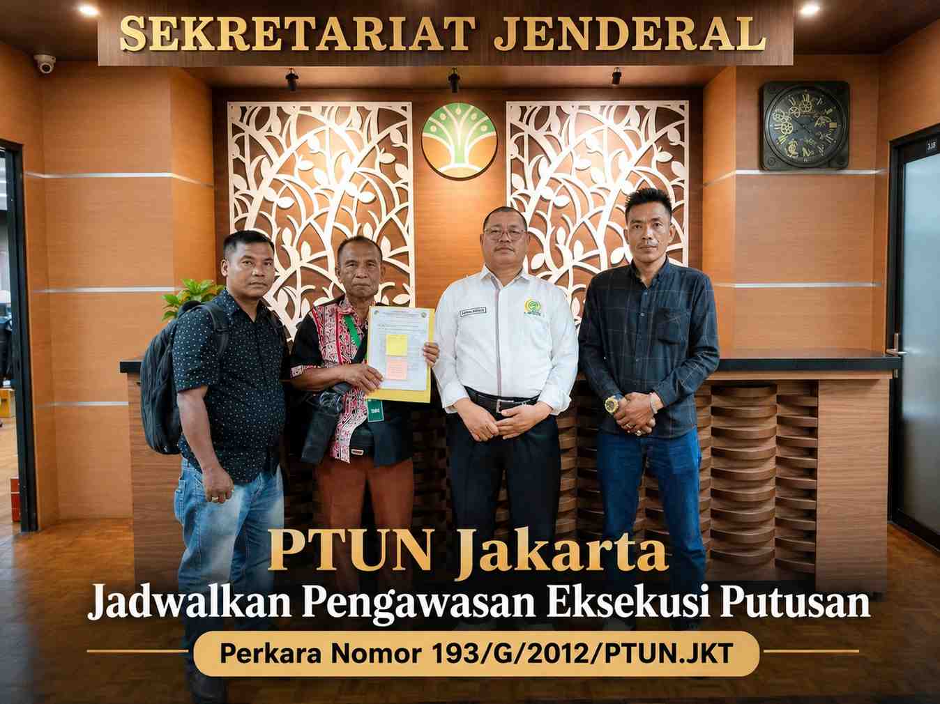 PTUN Jakarta Jadwalkan Pengawasan Eksekusi Putusan Perkara Nomor 193/G/2012/PTUN.JKT
