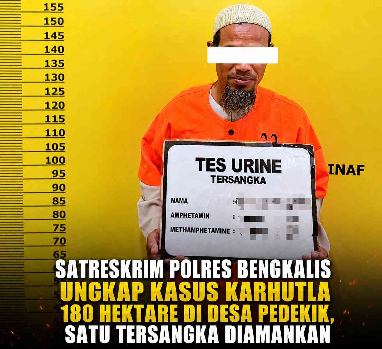 Satreskrim Polres Bengkalis Ungkap Kasus Karhutla 180 Hektare di Desa Pedekik, Satu Tersangka Diamankan