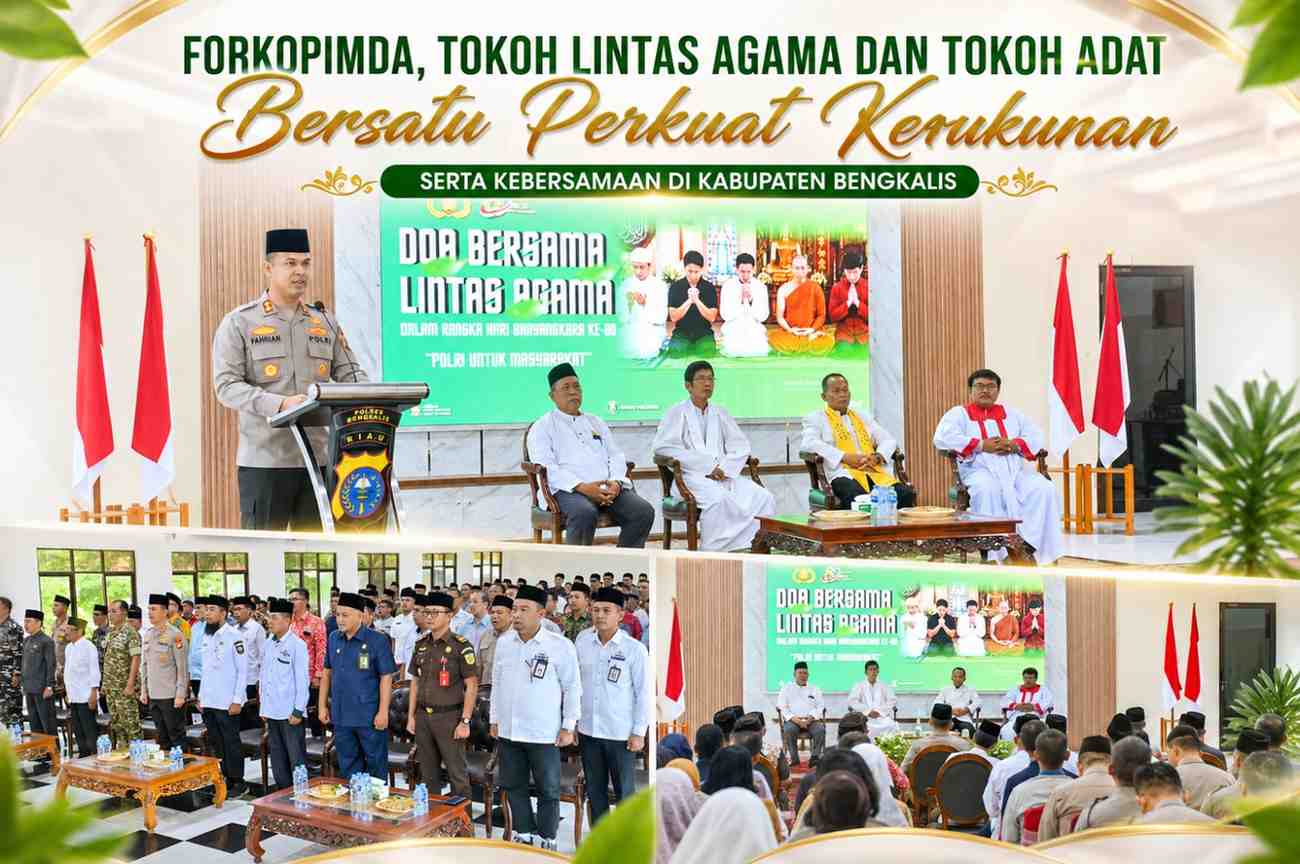 Forkopimda, Tokoh Lintas Agama dan Tokoh Adat Bersatu Perkuat Kerukunan serta Kebersamaan di Kabupaten Bengkalis