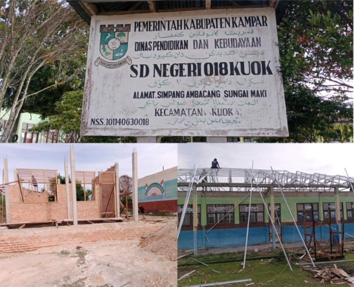 Dugaan Penggunaan Tanah Timbunan Ilegal Coreng Proyek Revitalisasi SDN 018 Kuok Di Kampar