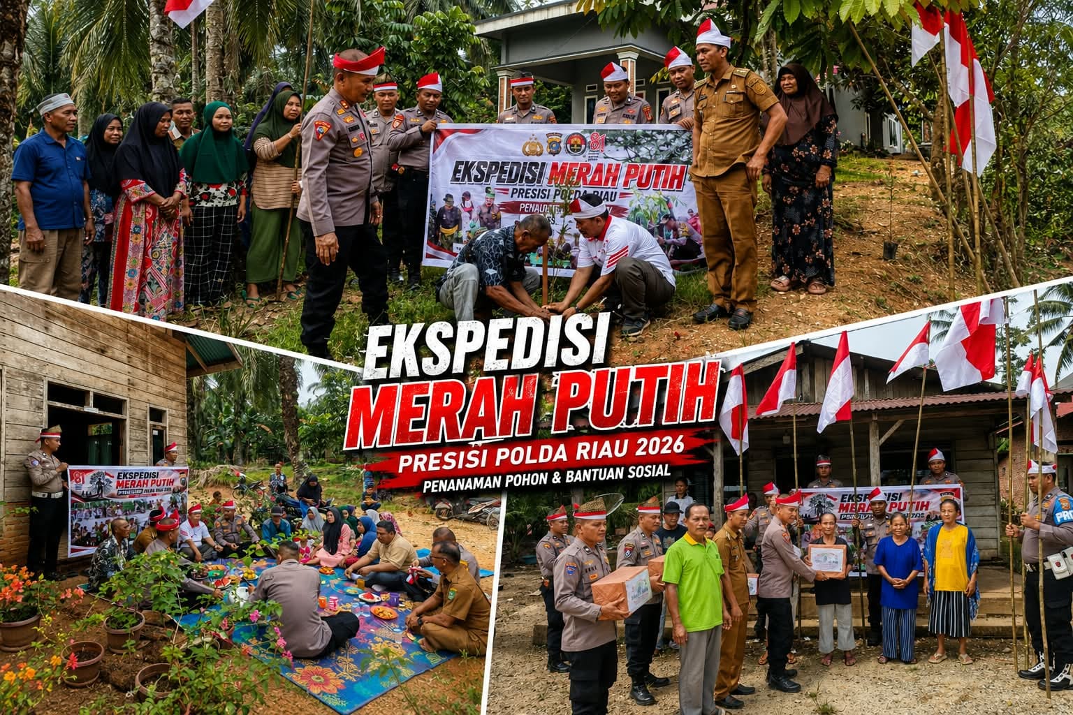 Polsek Tandun Gelar Ekspedisi Merah Putih Presisi,Buka Ruang Aspirasi dan Tebar Kepedulian