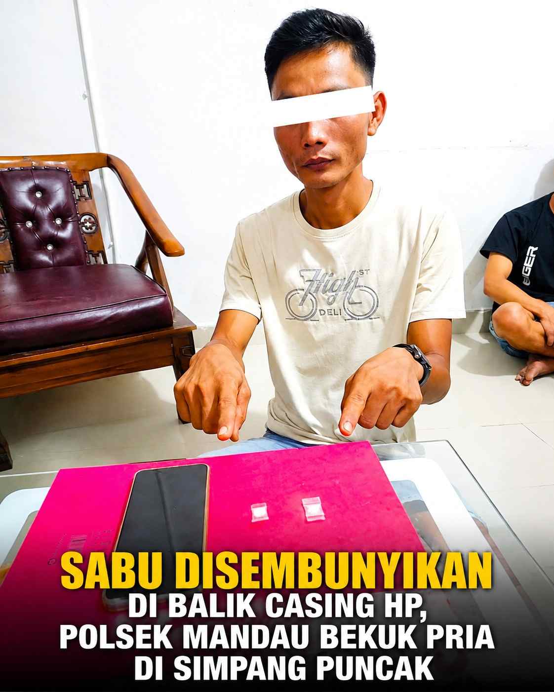 Sabu Disembunyikan di Balik Casing HP, Polsek Mandau Bekuk Pria di Simpang Puncak