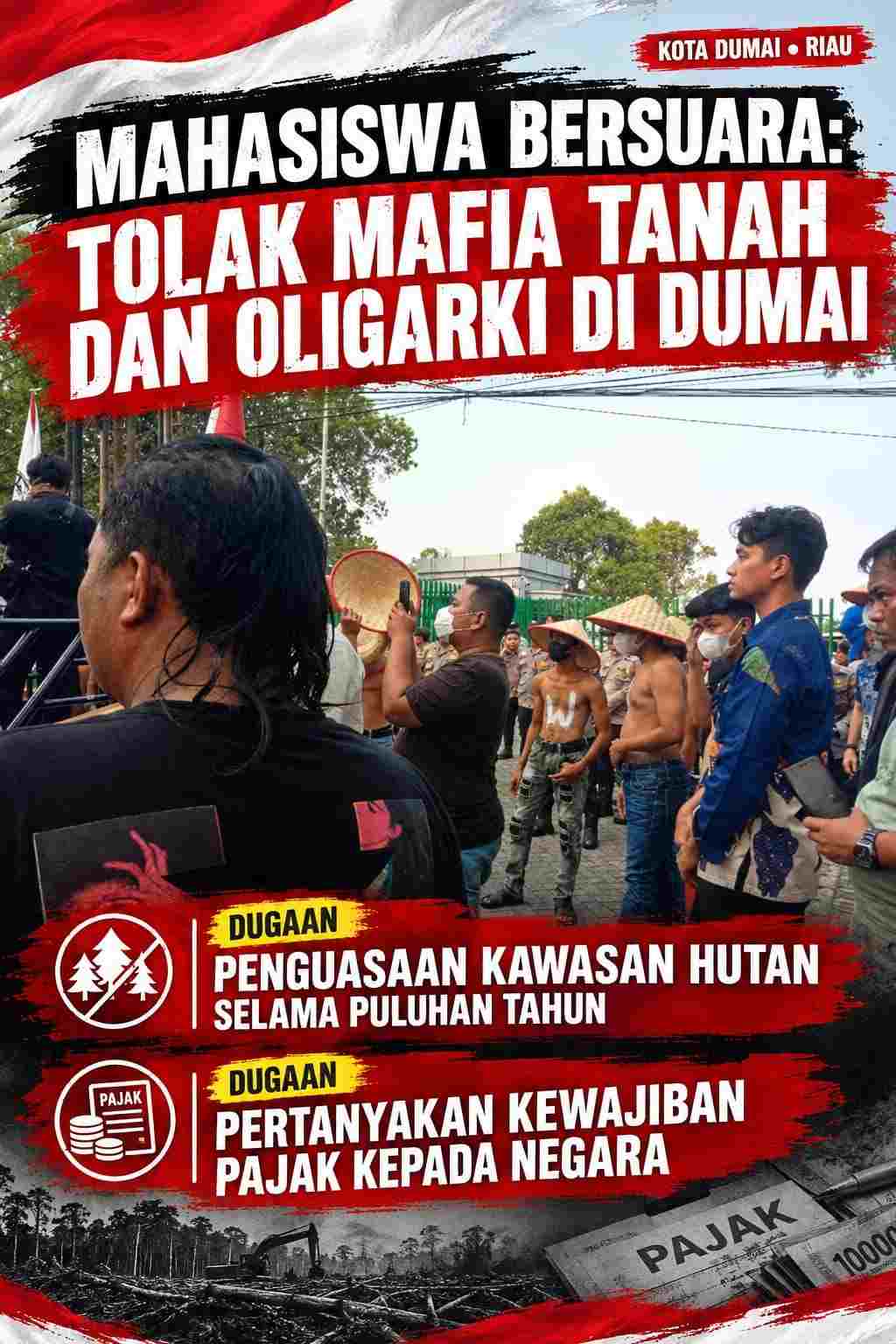 Dugaan Mafia Tanah Riau Disorot, GMPB Dukung Langkah Agrinas Ambil Alih Kawasan Hutan.