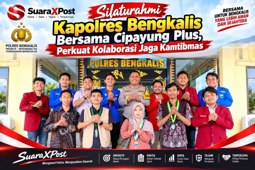 Silaturahmi Kapolres Bengkalis Bersama Cipayung Plus, Perkuat Kolaborasi Jaga Kamtibmas